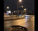 Огромная яма на перекрёстке Казанское шоссе 12к1