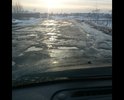 Путилово.Дорога вся убита, торчит арматура