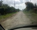 Дорога идёт к роддому и приемному покою. Дороги просто нет, куски асфальта 40летней давности.
