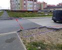 Отсутствует участок тротуара по ул. им. В.В. Сущинского, в районе ул. Авиаторов  22.