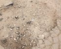 Развалившийся асфальт, глубокие ямы, грязь на дороге