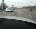 На участке Дмитровского шоссе от МКАД до д. Грибки ужасная колейность, ямы и выбоины.