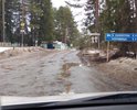 Аварийный участок. Дорога отсутствует.