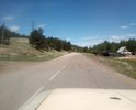 На выезде из Турунтаево разбитый асфальт, потом гравийная дорога, на пригорке небольшой участок разбитого асфальта метров 40, снова гравий, на въеде в Халзаново разбитый асфальт тянется через весю деревушку и от неё до Карымска, через весь Карымск недавно отремонтирована.