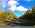 Многочисленные ямы на 65-66 км трассы Ухта - Вуктыл