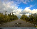 Многочисленные ямы на 93-94 км трассы Ухта - Вуктыл