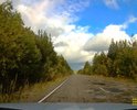 Многочисленные ямы на 93-94 км трассы Ухта - Вуктыл