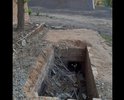 Микрорайон Казачий, ул.Украинская. При строительстве парка в 2019 году сносили металлические гаражи и оставили яму одного гаража.