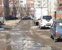 дорога в ужасном состоянии, ямы и колея