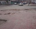 Разрушение плитки на перекрестке Садовая/Чкалова