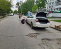 Обратите внимание на опасный участок по ул. Ташкентская 97-99 . Машина колесо пробила в яме. Обращаюсь повторно.