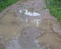 В центре деревни Рябцево нет нормальной дороги! После небольшого дождя, сразу образовывается грязевая "каша" на дороге!