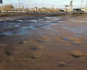 Сьезд с трассы в сторону д. Глушни. Бывшая старая дорога в сторону Пскова, до начала д. Глушни. Когда проводили асфальтирование дороги д.Глушни-д.Ногино-д.Рядобжа, этот участок остался без ремонта.