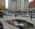 дублёр возле пр.Ленина 14 , там  же где погиб человек в 2011 ,опять появилась яма !