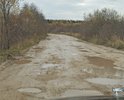 дорога ведёт к деревне и ряду СНТ, дорожного покрытия нет, грунтовка.