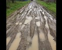 Ужасное состояние дороги,на машине можно проехать только зимой или в сухое лето.Колейность,жижа,лужи,ямы.