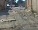 От ул. Заводской до ул. Шмидта . примерно от дом 62 до 116. Ремонта , даже ямочного , не делалось  никогда.
