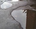 Ямы уже несколько лет, в них скапливается вода, скачет машина и никто их не пытается убирать.