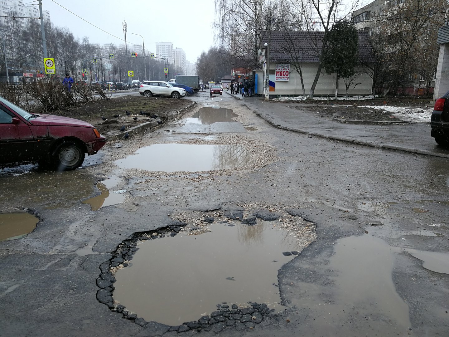 Подольск, Ленинградская улица, 18 — Проект Общественной организации Убитые  Дороги «Дорожная инспекция / Карта убитых дорог»