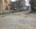 После раскопок водоканала так дело не дошло до ремонта улицы. Яма просто засыпана землёй. Уже совершеннолетняя
