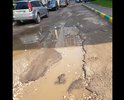 Огромные ямы на дороге, может и разрушение дорожного покрытия. Необходим новый асфальт