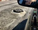 Вот так Славянское ДРСУ решило установить люки по ул Краснодарской на пересечении ул Красной не подумав ртом что они могут привести к ДТП