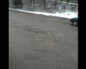 Дорога латана-перелатана. Дамбу в 15-м году починили предприниматели. Нужно новое покрытие. Каждый год дорога разрушается, расползается как овраг.