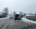 По всей  ул.Никольская убирают кирпичи из ям и укладывают асфальт при отрицательной температуре.Проводят "латочный" ремонт. Сегодня утром 18.02.2021 температура воздуха -9С,а вчера было -15С.