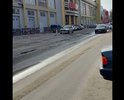 Ул. 8 марта центр города Липецк прямо напротив входа в ТЦ Европа начинается разбитый участок дороги и такая ситуация по дороге аж до конца всей улицы. Примите меры, сделайте дорогу!!!