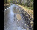 Положили новый асфальт, два месяца назад, образовалась яма . 56°2.37'N, 54°12.15'E